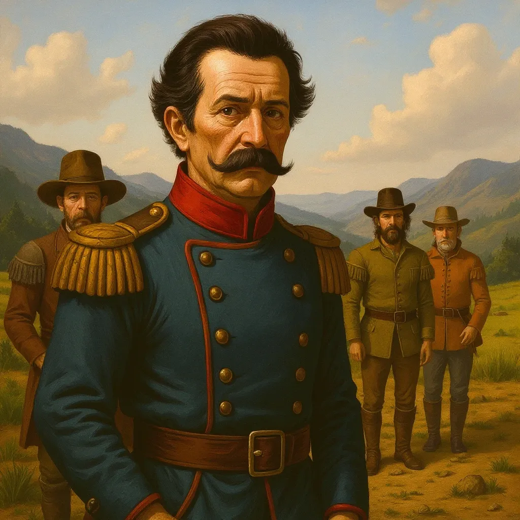 Agustín Codazzi y su equipo listos para explorar el territorio.