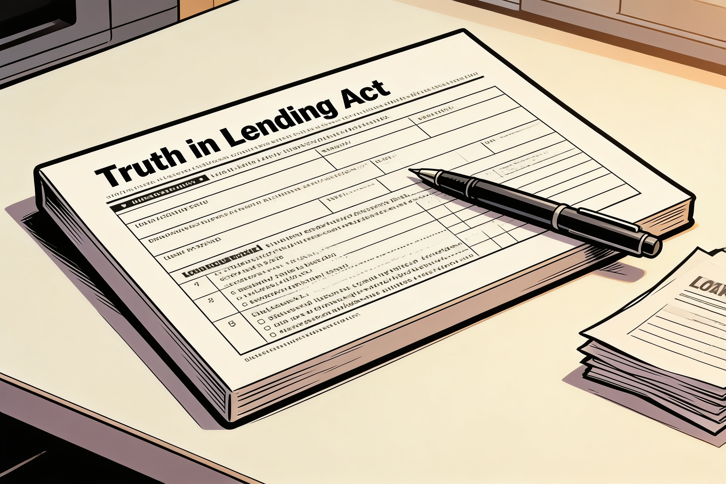 TILA disclosure format with APR breakdown
