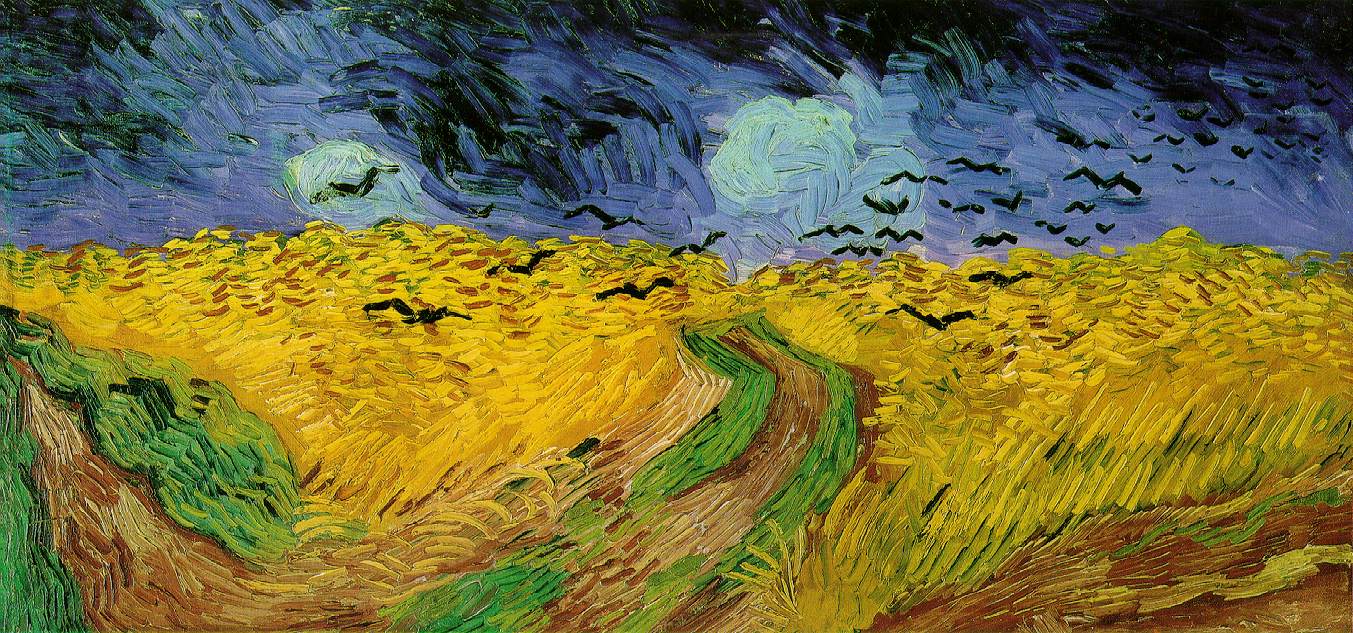 Campo de trigo con cuervos (1890)