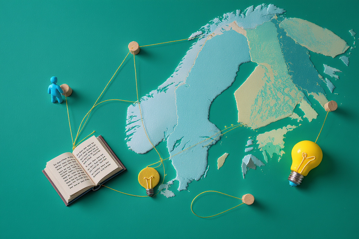 Educational technology collaboration network in Northern Europe